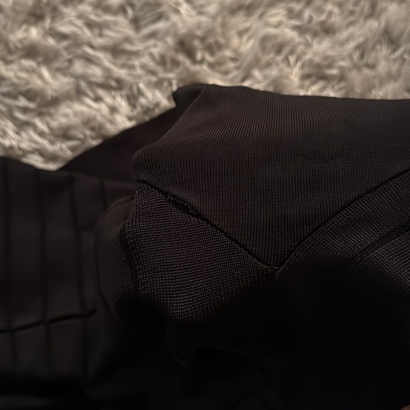 French Connection Black Bodycon Bandage Long Sleeve Dress - Picture 8 of 8